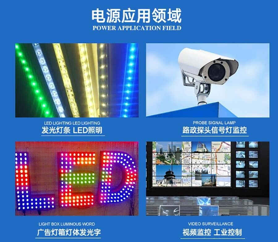5V 3A 15W DC Regulated Switching Power Supply PSU Transformer LED Strip CCTV