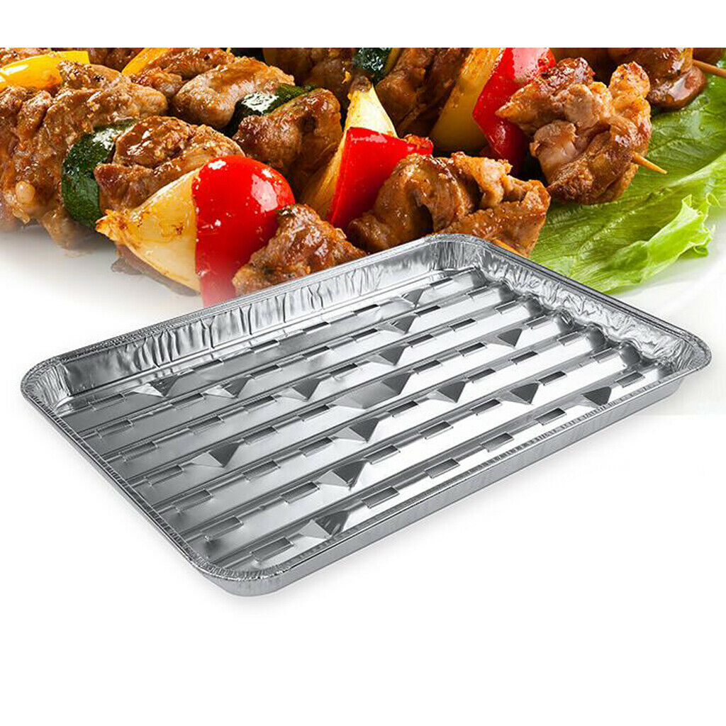 20pcs/set Disposable Aluminum Foil Pan Cake Baking Plate Outdoor Party