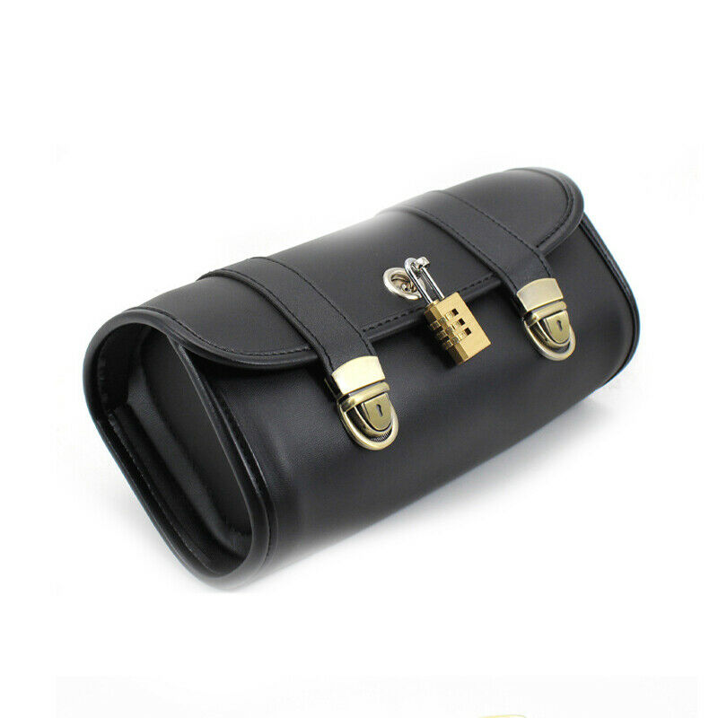 Motorcycle Handlebar Bag Front Fork Tool Bag SaddleBag Storage Pouch Luggage PU