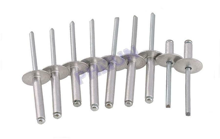 150X Large Size Aluminum Rivets 0.19"X0.79" Half-round Head Rivet Universal