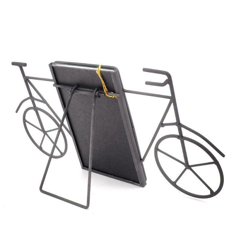 Creative Iron Metal Bicycle Photo Picture Frame Home Room Table Decoration Gifts