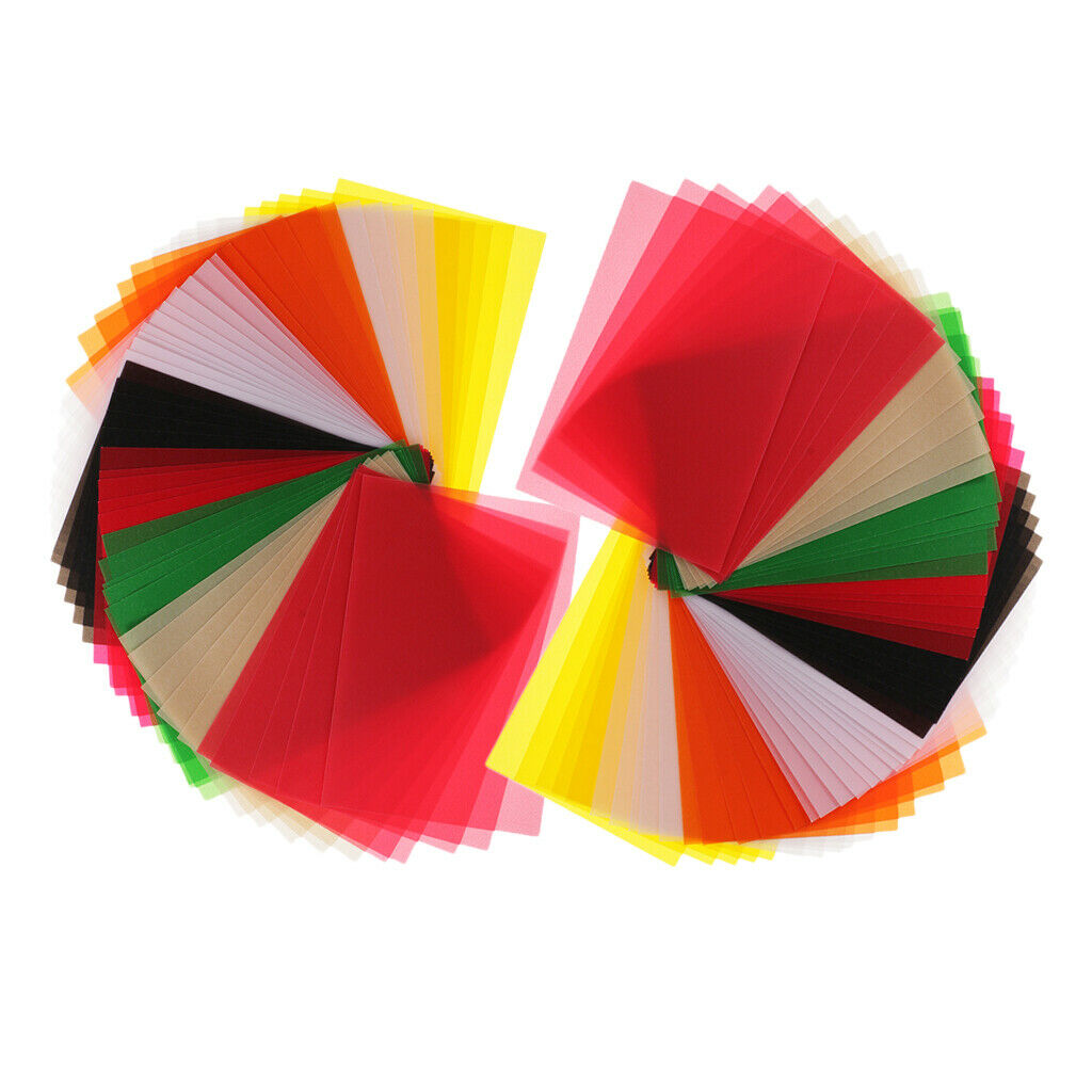 100x Colorful Tracing Papers Invitations Cardmaking Scrapbooking Clear Paper