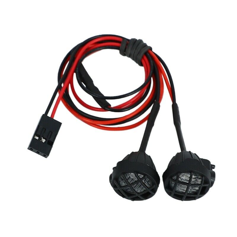 2Pcs LED Round White Light with Lampshade Kit for 1/10 RC Simulation Climbing I1
