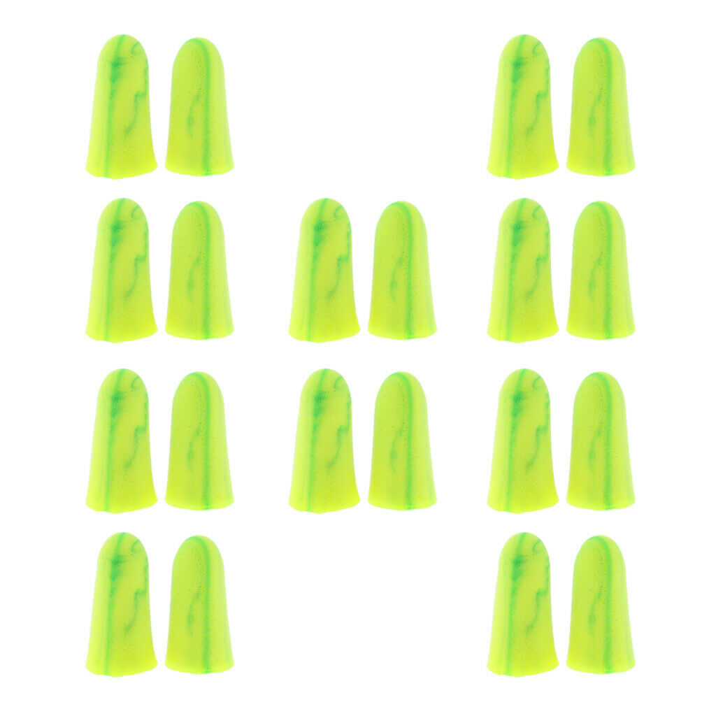 10 Pairs Anti-noise Foam Earplugs Hearing Protection Ear Plugs for Sleeping