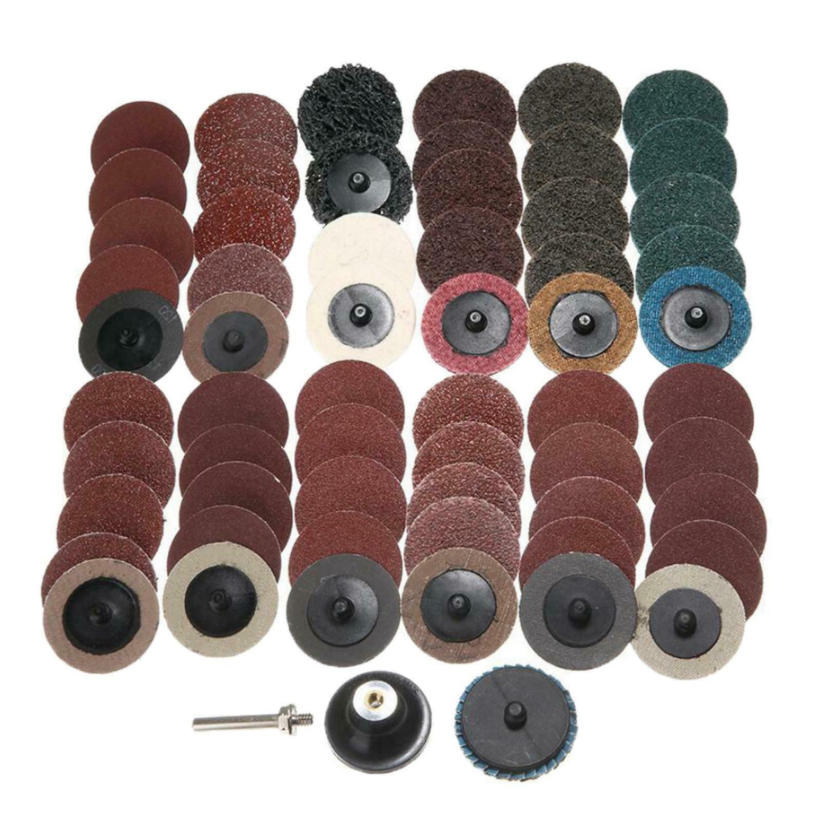 2" Quick Change Discs 60Pcs Sanding Disc With 1/4" Holder for Die Grinder