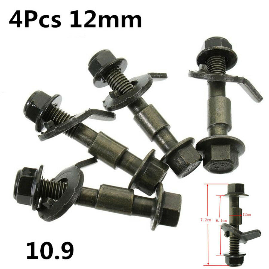 4Pcs Car Repair Tool Four Wheel Alignment Camber Bolt 10.9 Eccentric Screw 12mm