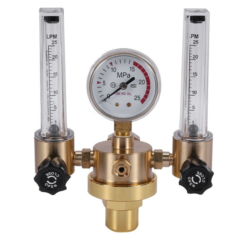 Argon CO2 Gauge Pressure Regulator Mig Tig Flow Meter Control Valve Welding GaN5