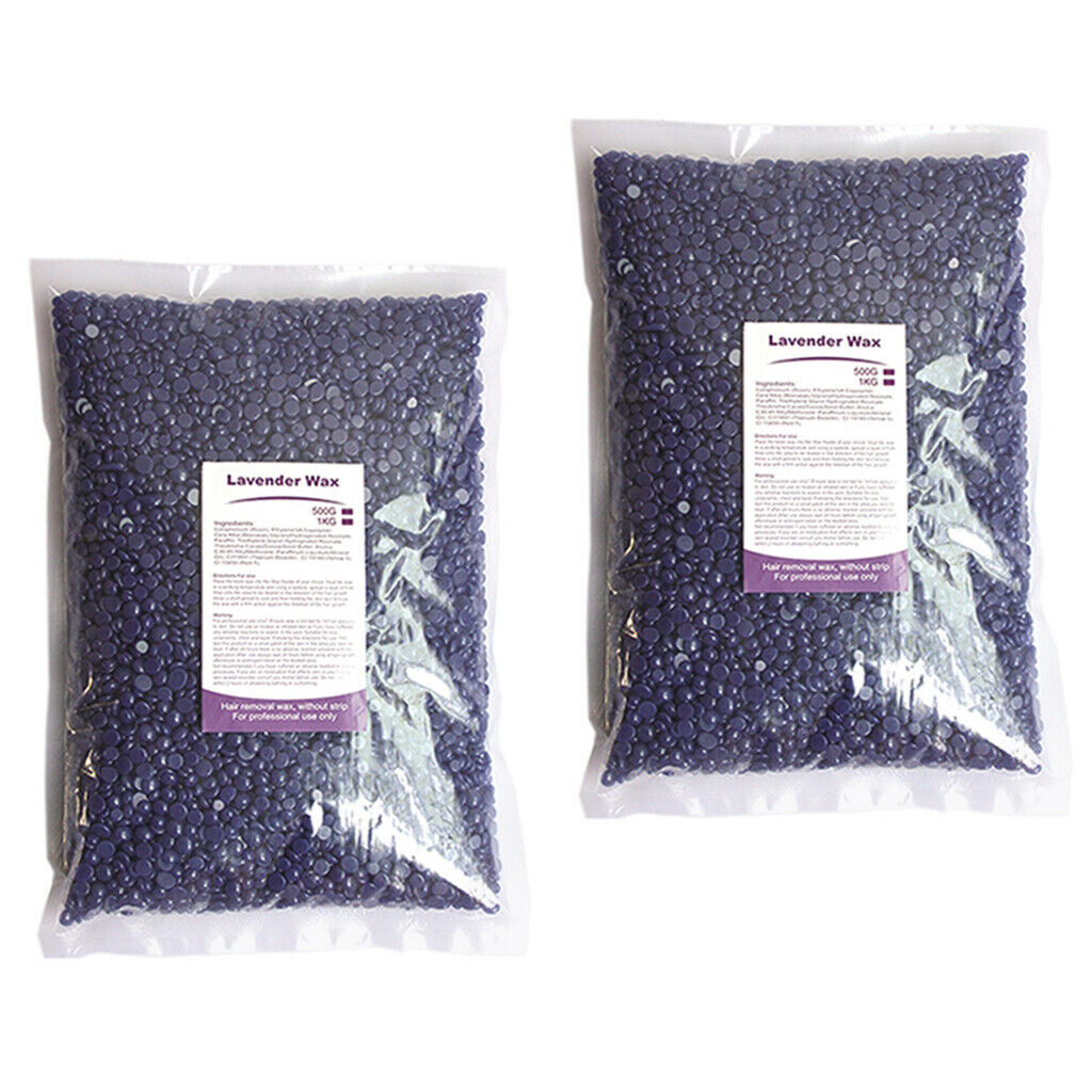 1Kg No Strip Hard Wax Bean for Painless Hair Removal Smooth Arm Leg Facial and