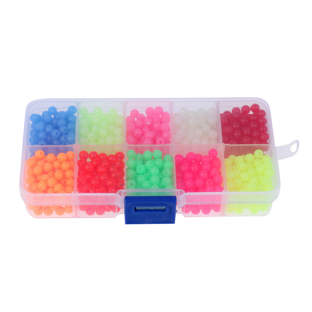 Plastic Luminous Round Beads Fishing Baits Fishing Bead Fishing Beads Kit