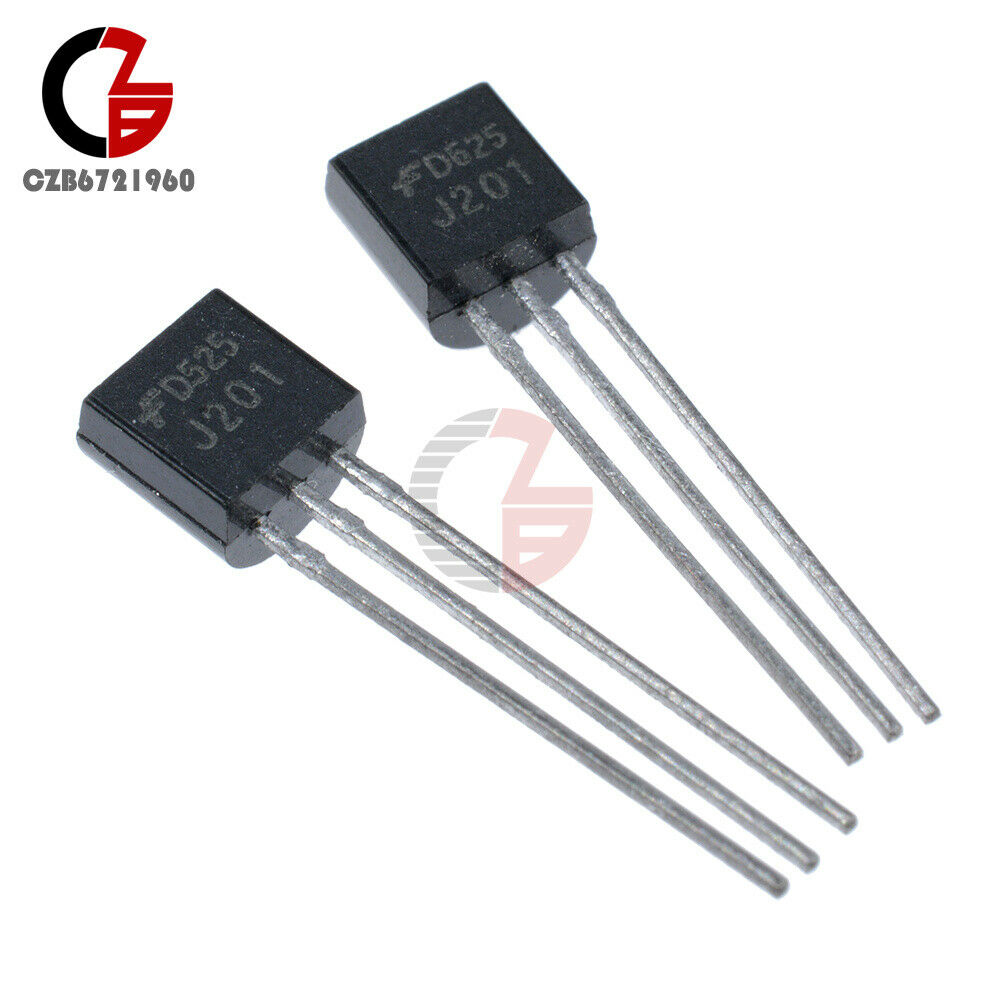 50PCS DIP 3 J201 JFET N-Channel Transistor 40V 50mA TO-92