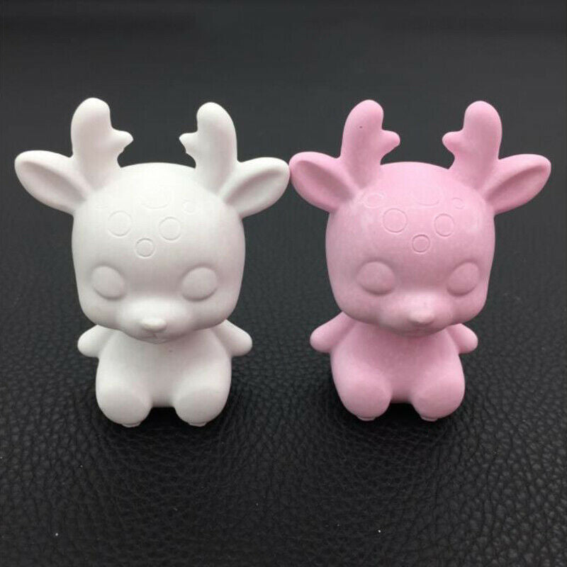 Transparent Mirror Elk Silicone Mold DIY Making  Silicone Mould Xmas Orna.l8