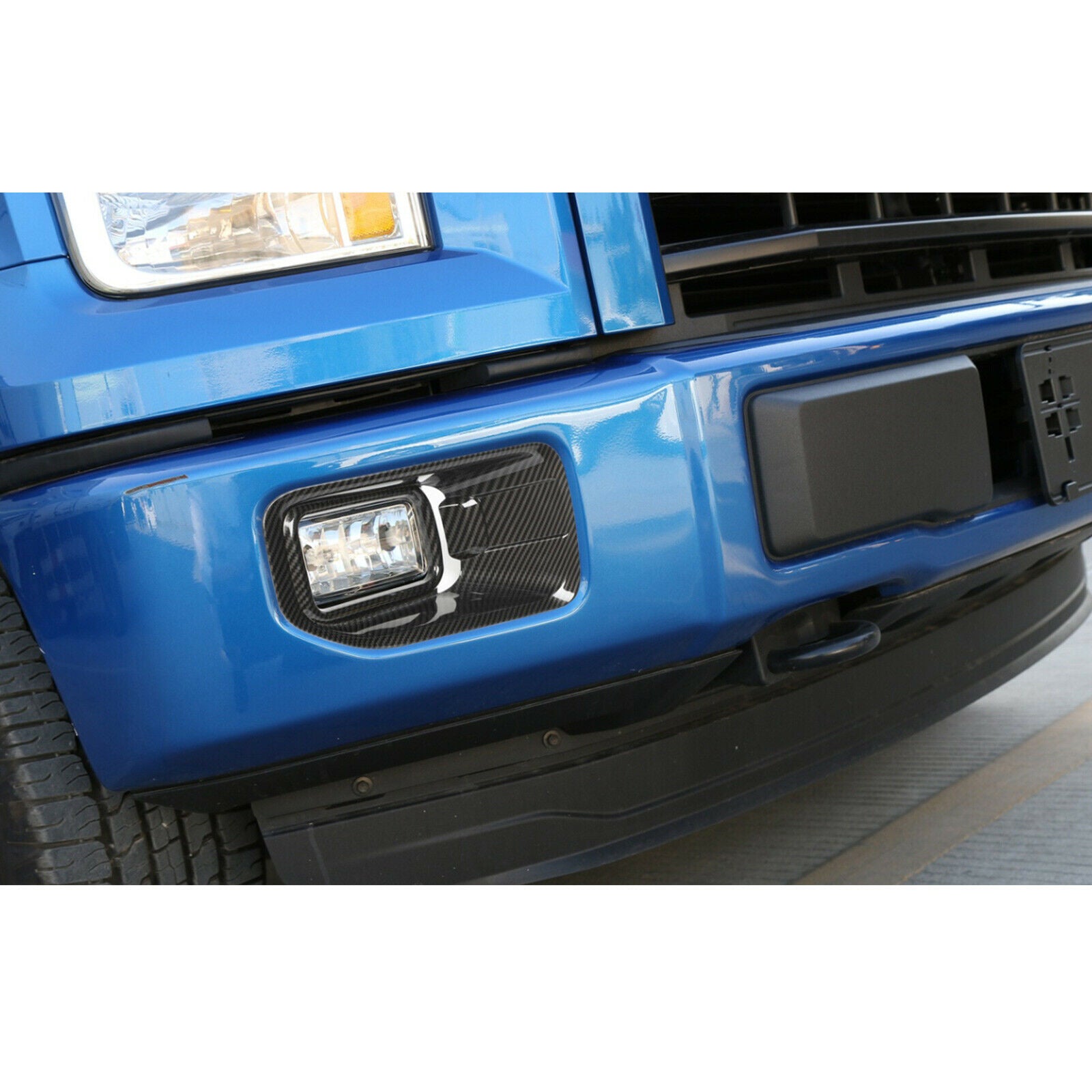 ABS Front Fog Light Lamp Frame Cover Trim Fits For Ford F150 F-150 2015-2017 CN