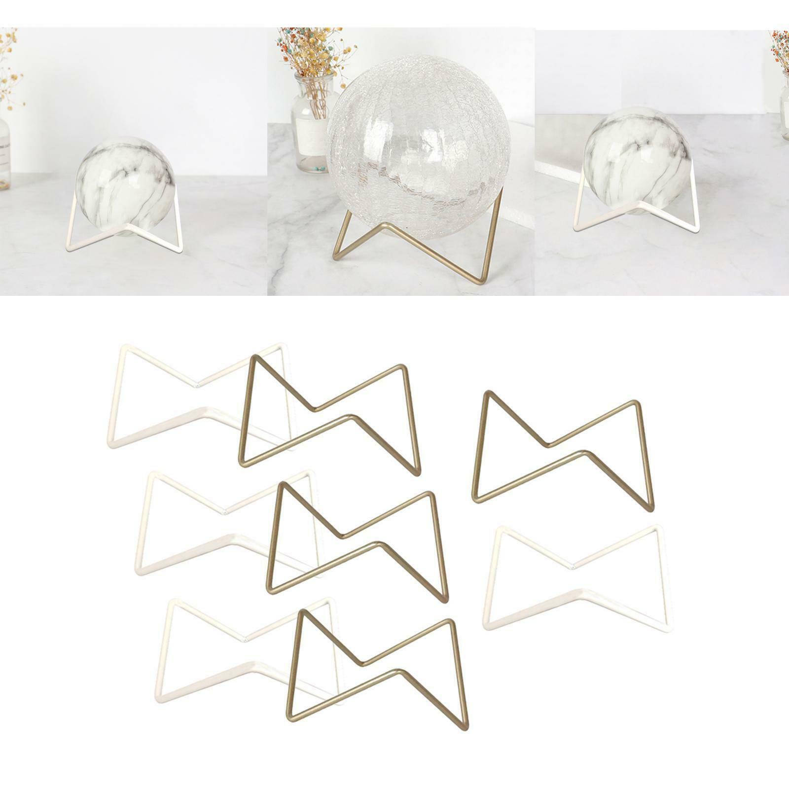 Set of 8 Display Stand for Crystal Ball Desktop Minerals Support Holder Base