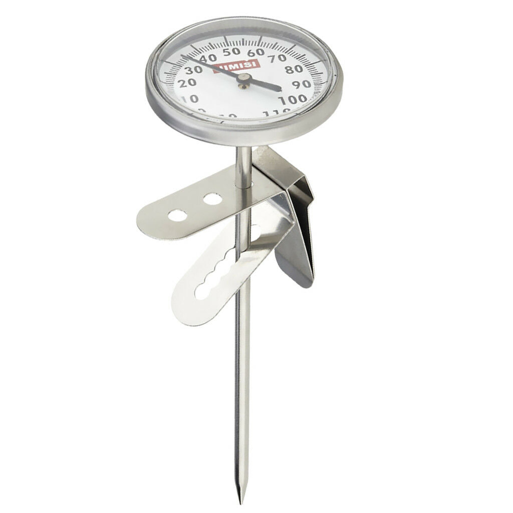 New 350ml Coffee Milk Frothing Pitcher Thermometer, w/ Scale Stainless Steel