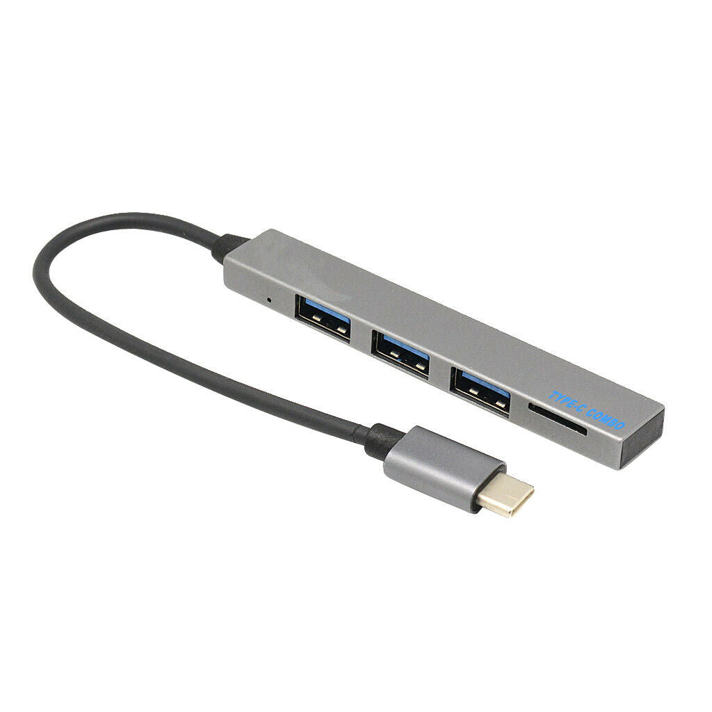 Type C Hub to 3 USB 2.0 Ports with TF Card Reader HUB Adapter USB C Cable