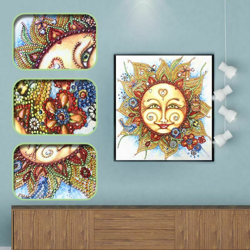 Sun DIY 5D Special Shaped Diamond Painting Embroidery Cross Craft Stitch Kit