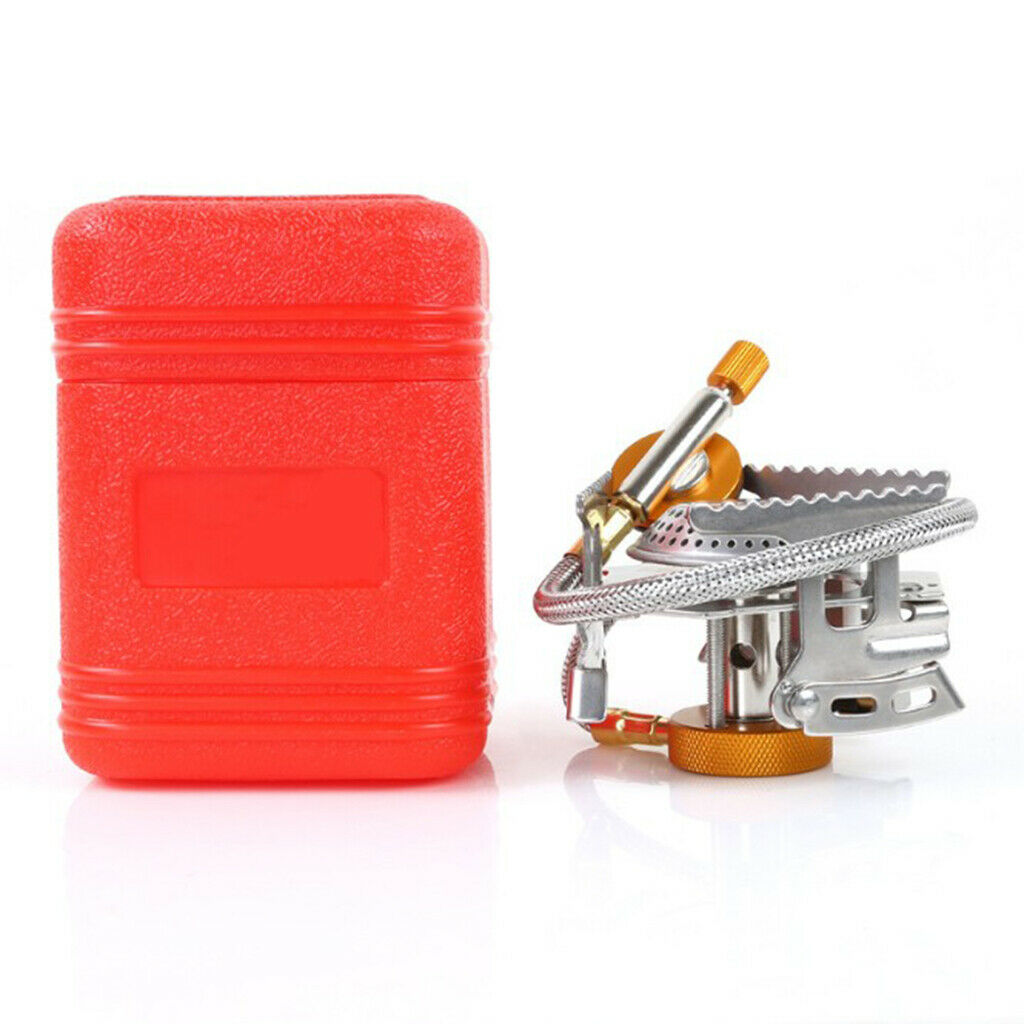 Outdoor Gas Stove Ignition Picnic Camping Gas Burner Collapsible Gear Cooker