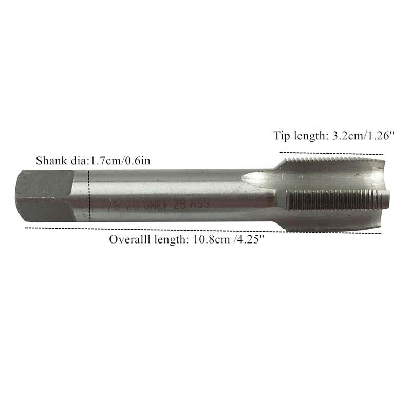high quality（1pcs） 7/8" - 20 HSS Right hand Thread Tap 7/8 - 20 TPI ( S )