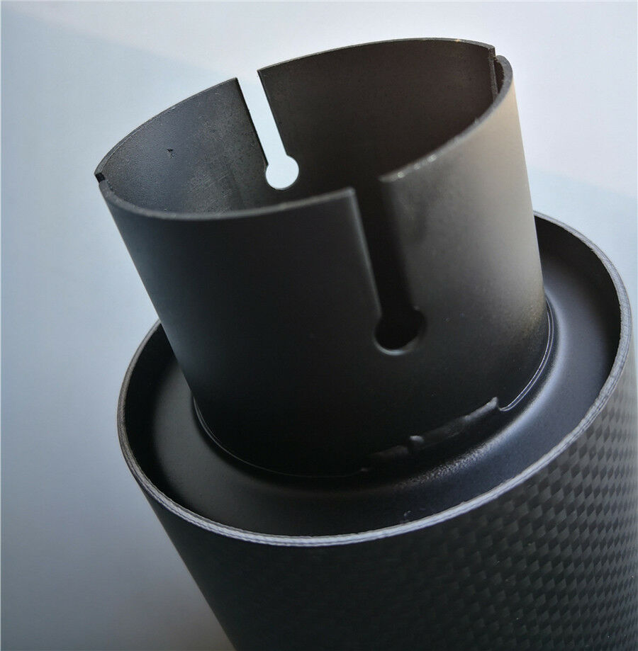 100% Real Carbon Fiber Mattle Exhaust Tips Muffler Car Exhaust Muffler Pipe