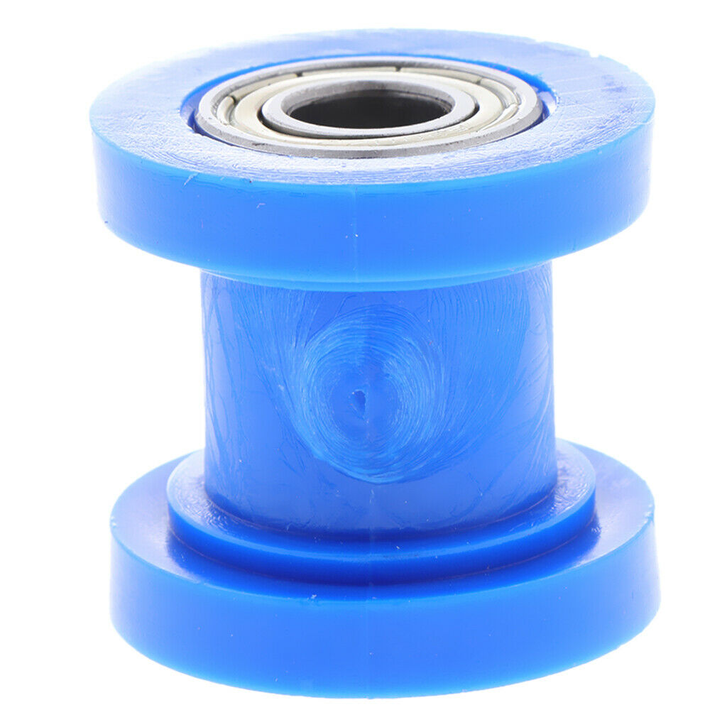 Motorcycle 10mm Chain Roller Pulley Tensioner Wheel Guide for Car Blue+Green