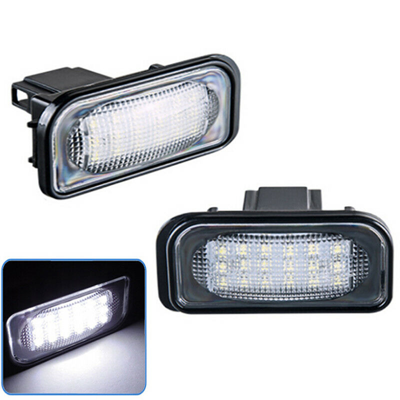 2PCS LED License Plate Light For Mercedes Benz W203 Car Number Plate Lamp BDAU