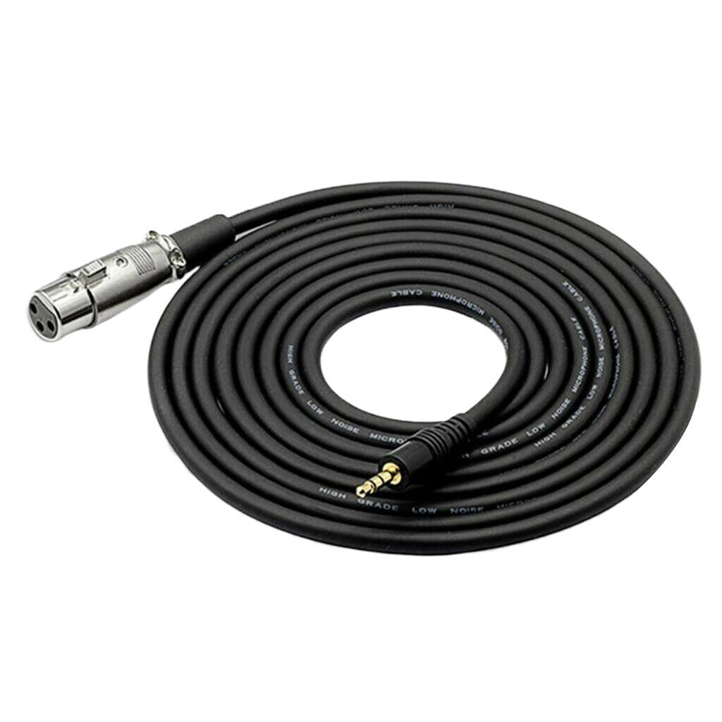 2.5 M 3 Pin XLR Socket to 3.5 Mm 1/8 '' Plug, Plug, 3.5 Mm Socket And