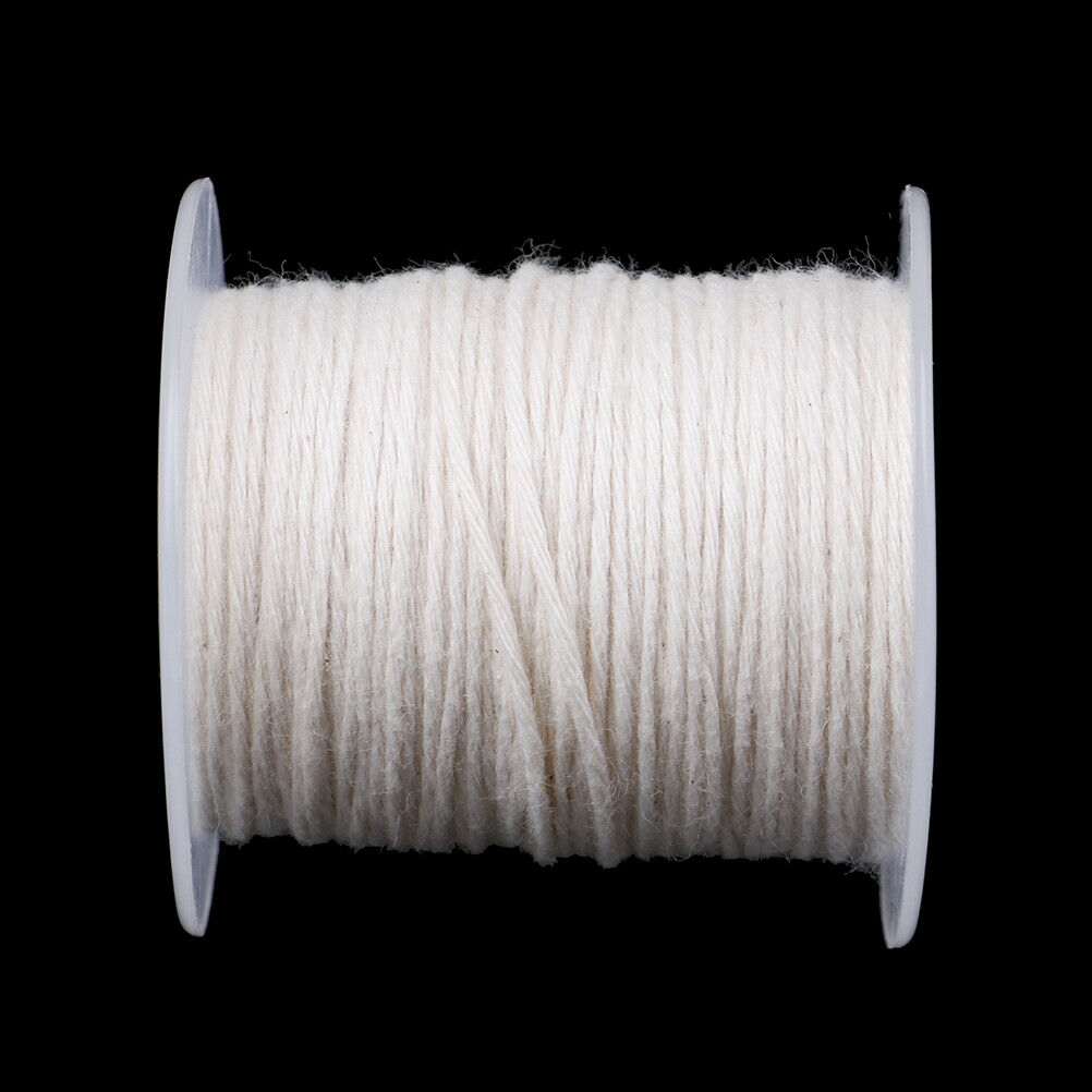 61m Cotton Braid Candle Wick Core Spool Non-smoke DIY Oil Lamps Supplies F_WF