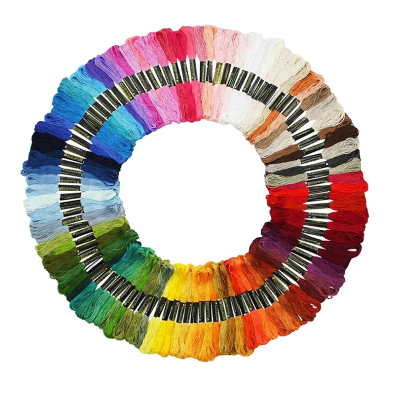 100 skeins Embroidery Thread Stitchwork Floss String Rug Tassels Beginners