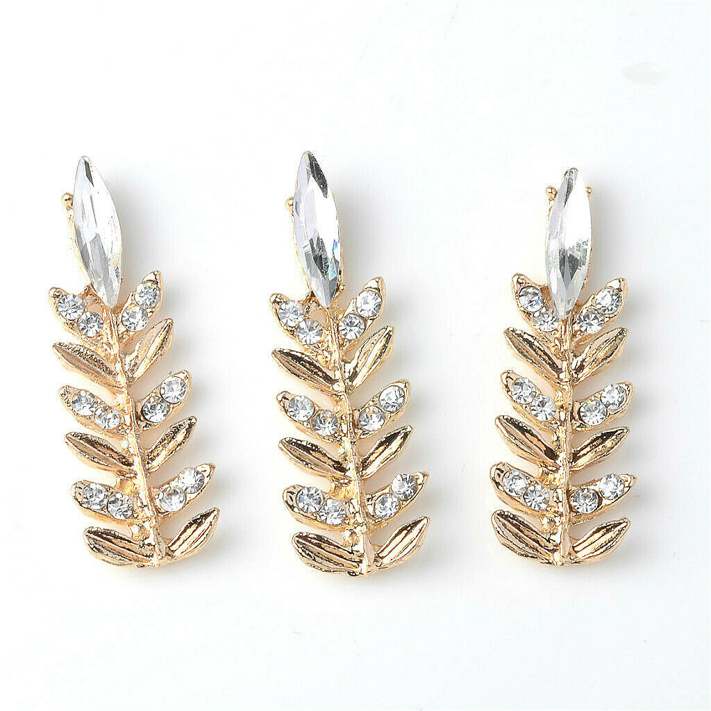 Wholesale 5PCS Clear Rhinestone Buttons Alloy Crystal Diamante Button