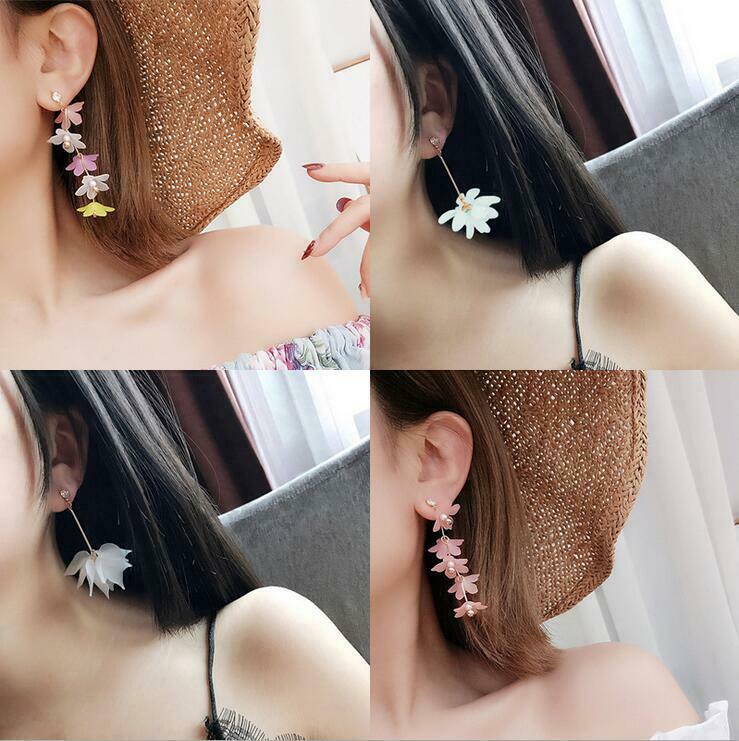 DIY Earrings Making Accessories petal Ear hook Pendant Jewelry Making Kits
