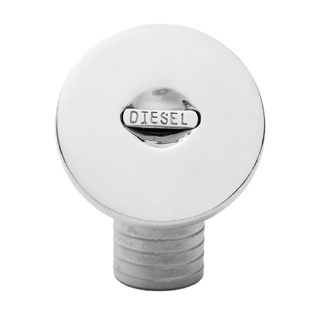 1.5" Boat Deck Tank Water Fill/ Filler Keyless Cap Marine Stainless Steel