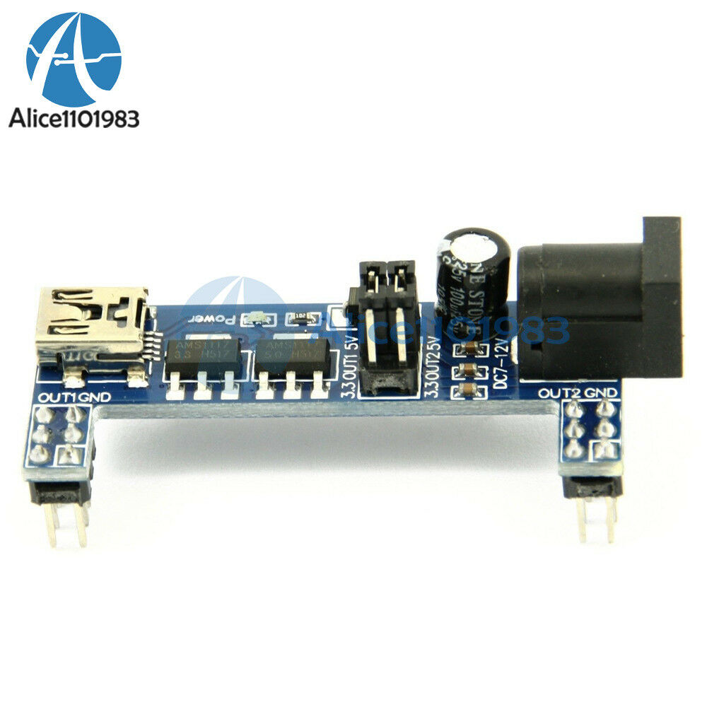 10PCS MB102 Breadboard Power Supply Module 3.3V for Solderless Arduino mini USB