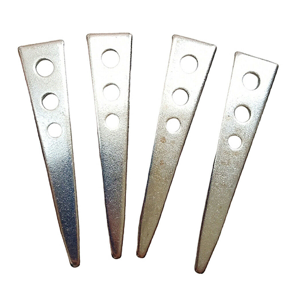 Set of 4 Heavy-duty Hammer in Vine Eyes Wire Garden Wire Vine Zinc Plated