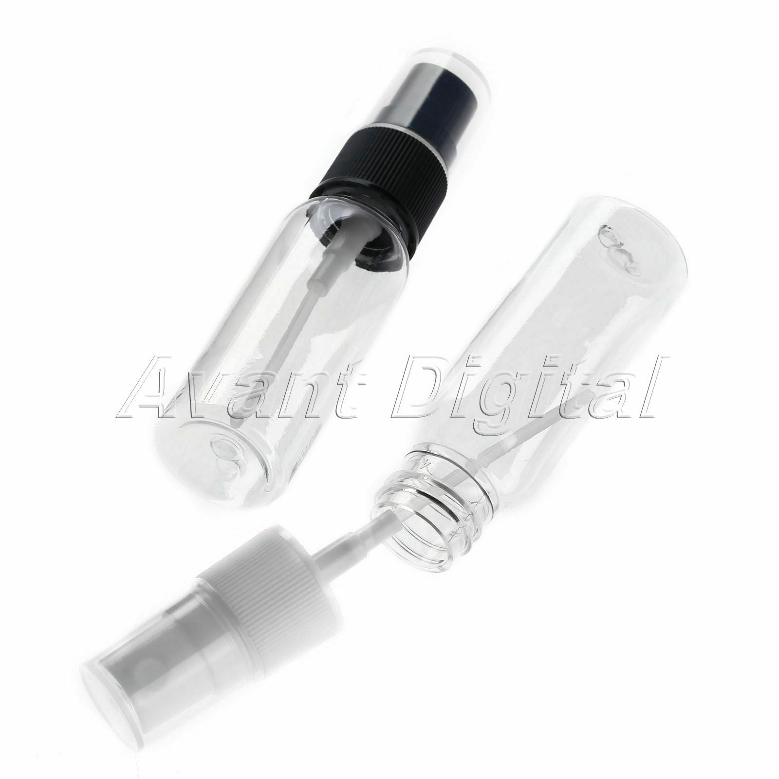 5pcs 20ml Durable Plastic Refillable Perfume Empty Bottle Pump Spray