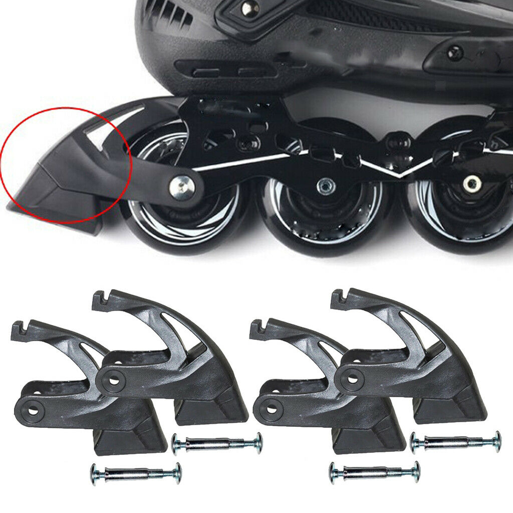 4x Roller Skates Brake Pads Skate Brake Stopper Brake Blade Accessories
