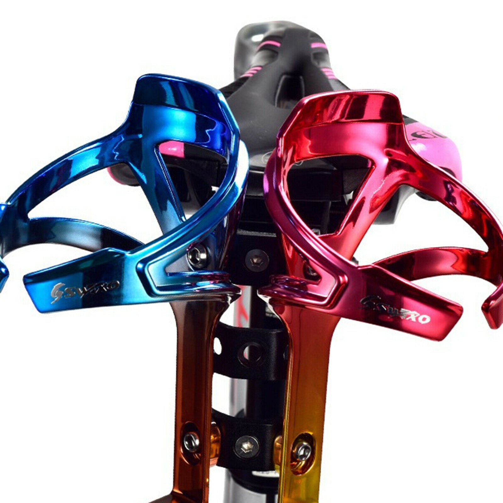 Bike Saddle Bottle Cages Holder Seatpost Extender Kettle Fixed Rack Brackets