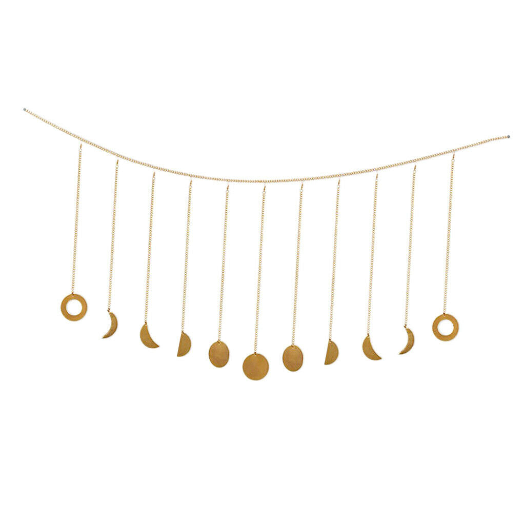 Hanging Pendant Lunar Moon Phase Chain Photo Background Chain