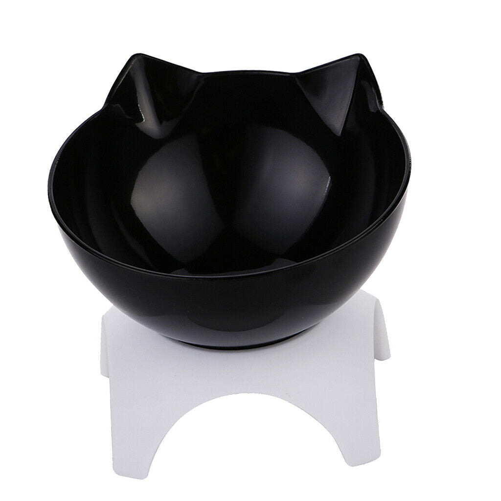 2Pieces Kitten Elevated Bowls Pet Raised Food Feeder Small Pet Puppy Kitten