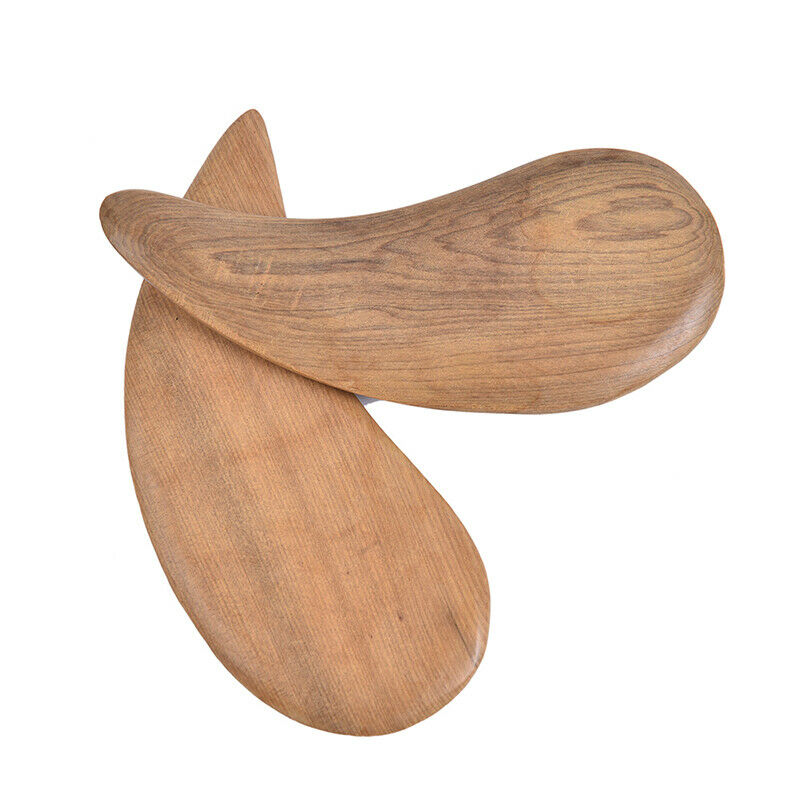 1PC Fragrant Wood Massager Small Leaf-shaped Wooden Scraper Tool Body Car.l8