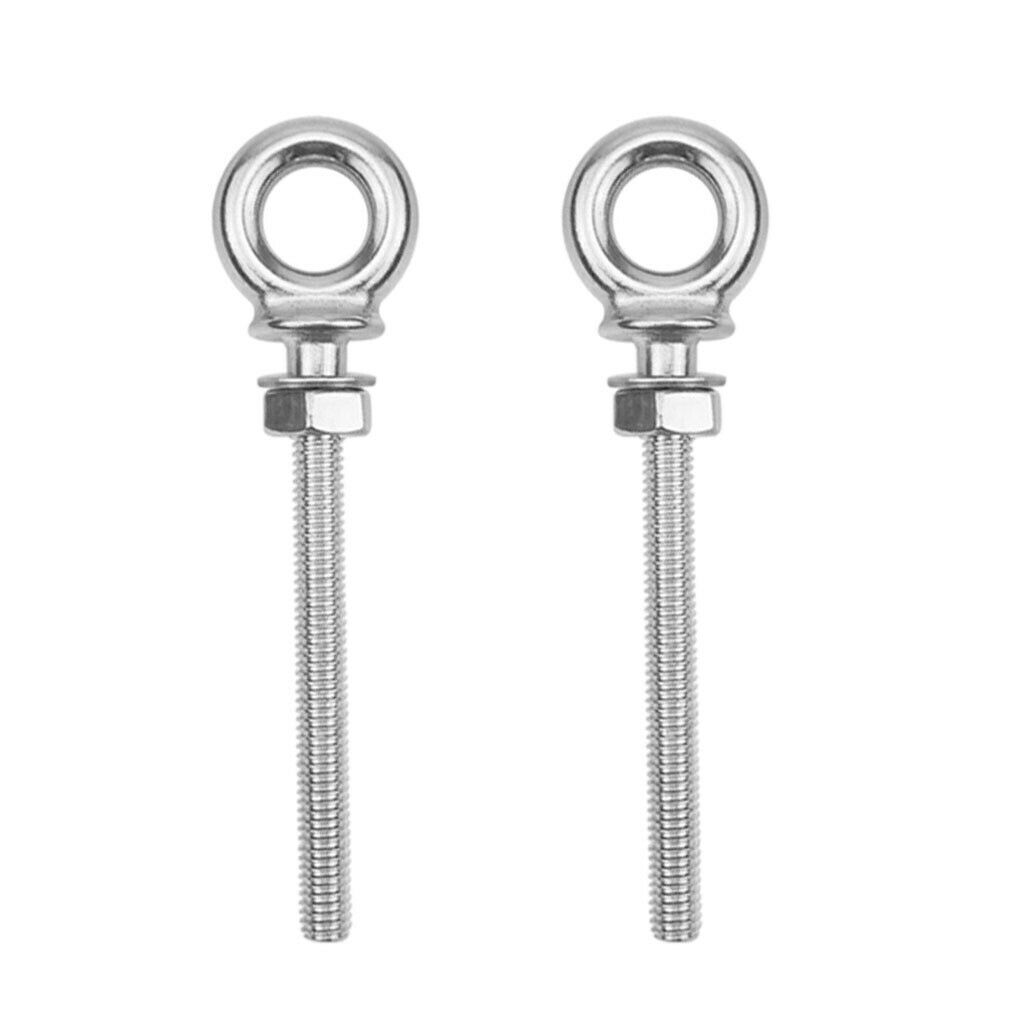 Stainless Steel 316 Eye Bolt M8 x 80mm Marine Grade Heavy Duty
