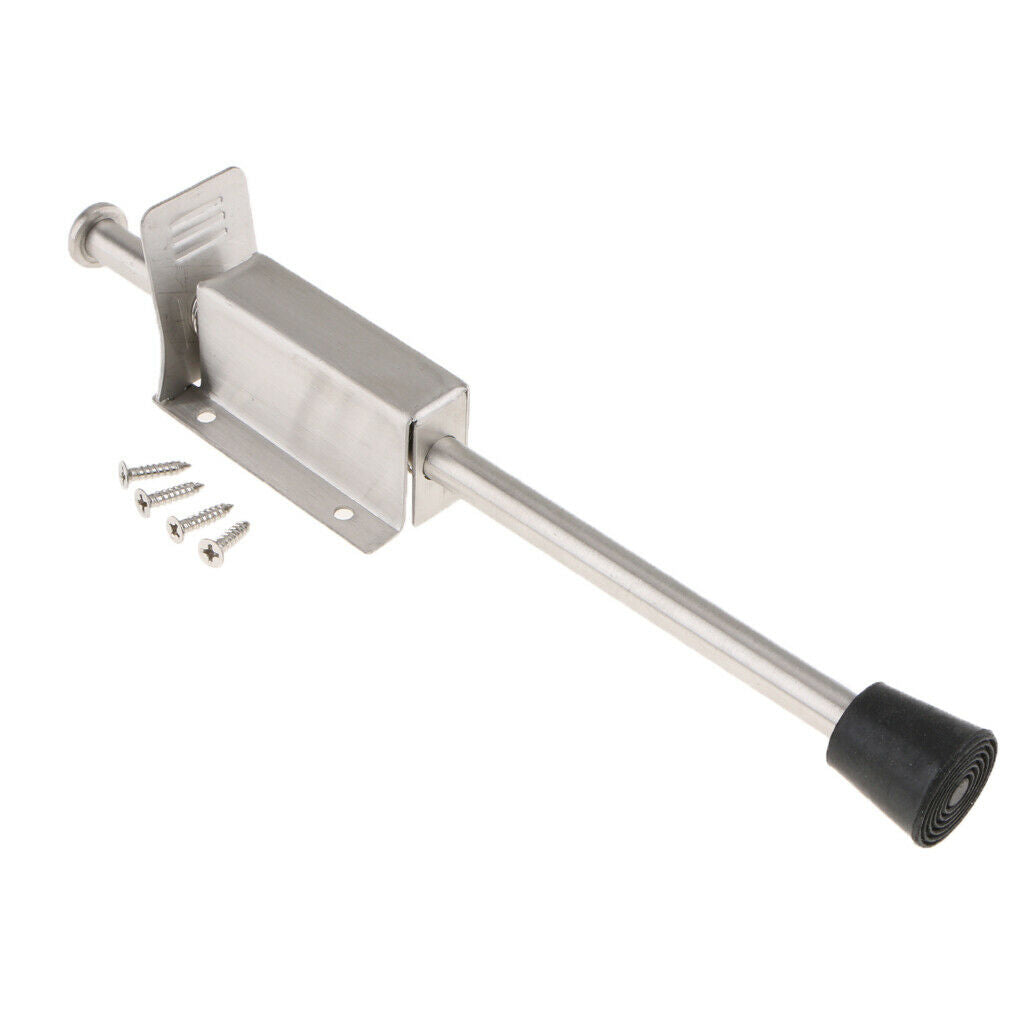 2x Kick Down Foot Operated Door Stop Stopper Spring Prop Stay Door Holder