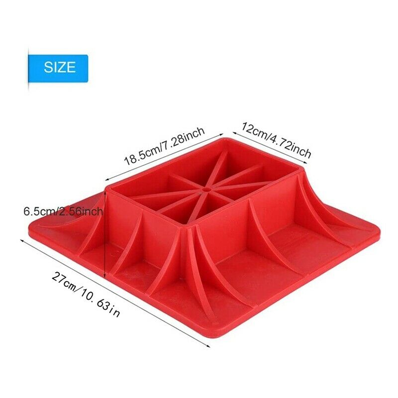 Red Modified Reinforced Jack Off-Road Base Lifting Jack Surface Pad to AlleviaX9