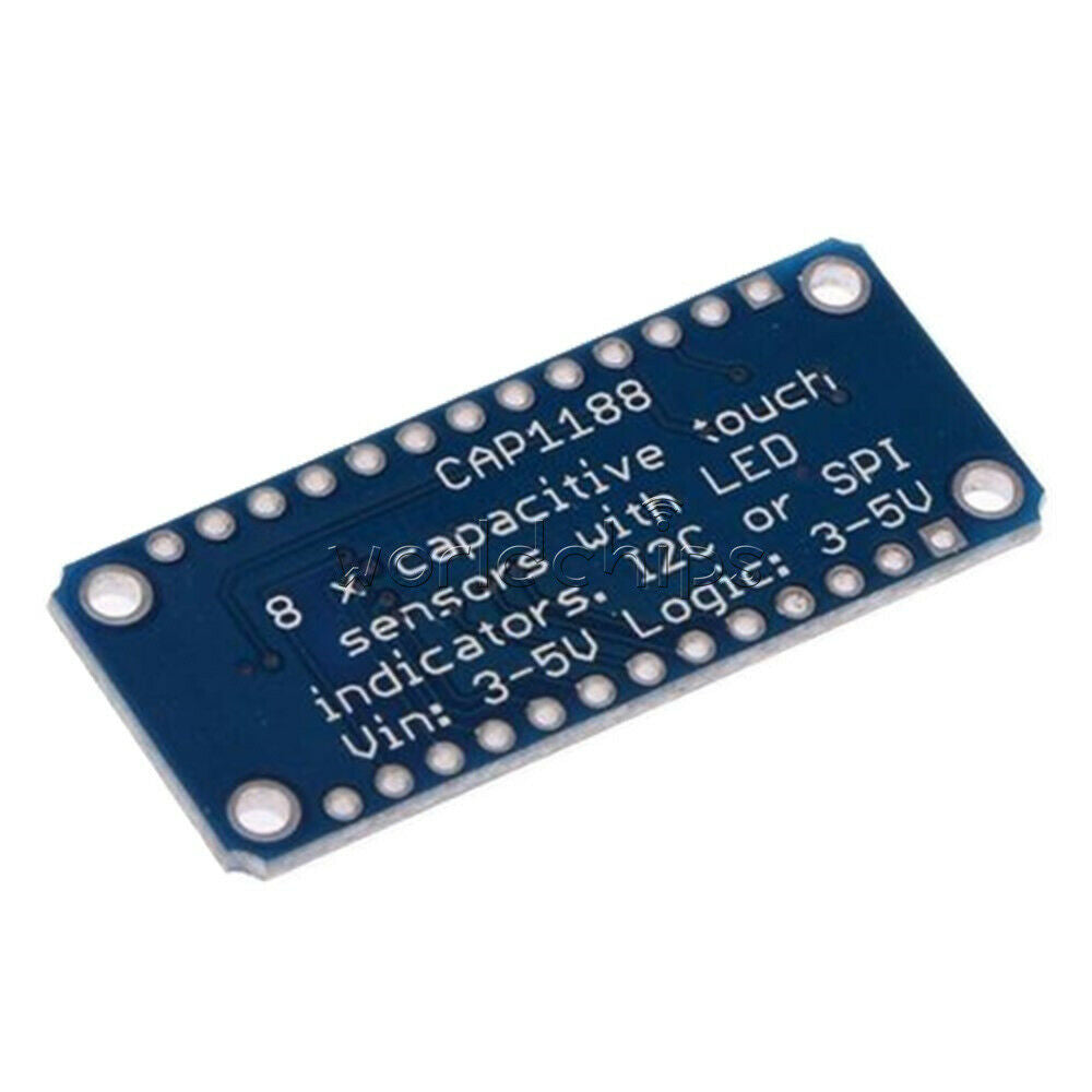 CAP1188 Module 8-Channel Capacitive Touch Sensor Breakout Board SPI I2C w/ LED
