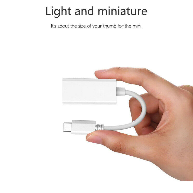 Usb C to mi Adapter, Usb 3.1 Type C to mi 4K Converter Compatible for Mas Os/WL9