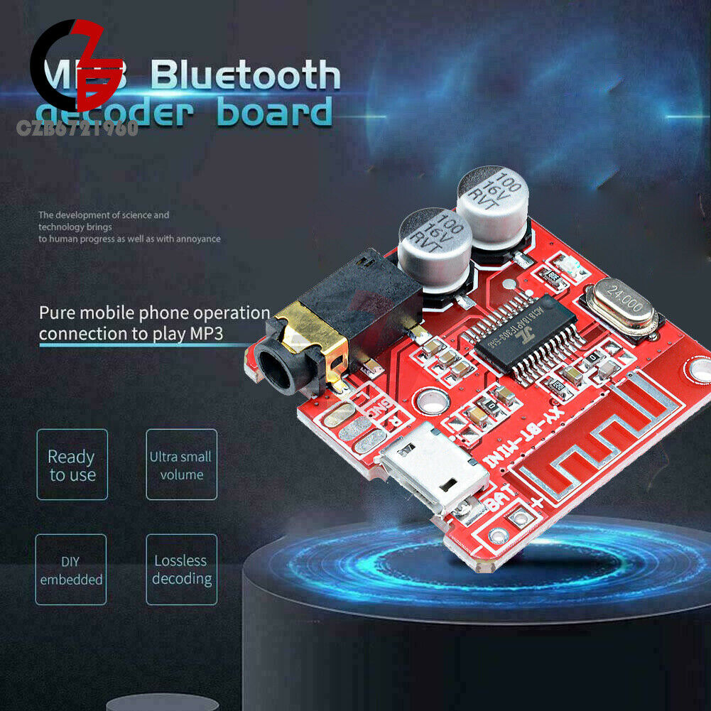 10PCS USB Mini Bluetooth 4.1 Audio Receiver MP3 Decoder Amplifier Board