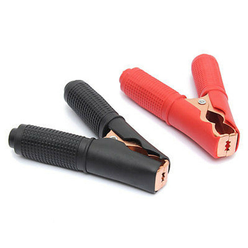 2pc 90mm 100A  Car Auto Metal Car Battery Clip Crocodile Alligator Test Clamp