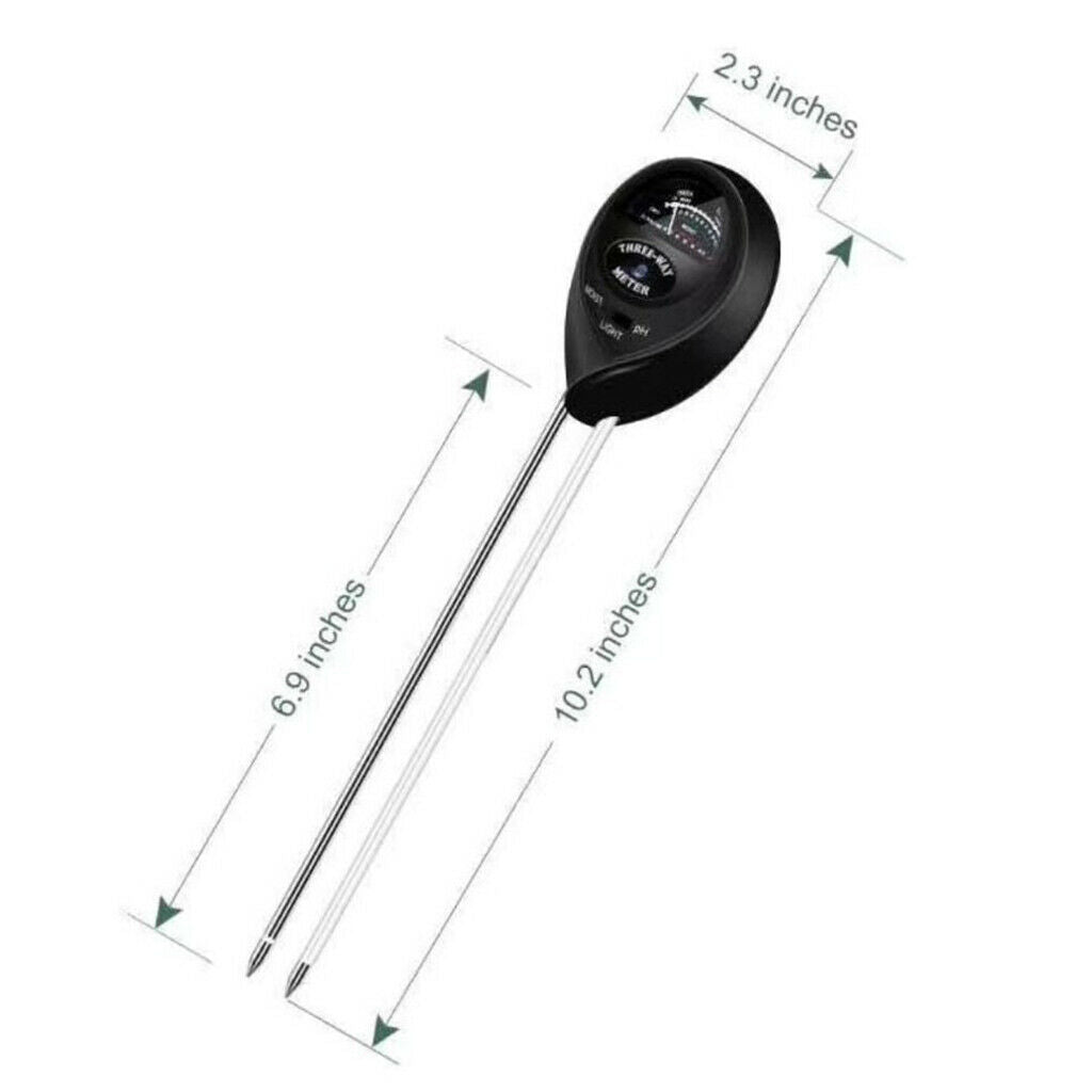 3 in 1 PH Tester Soil Water Moisture Light Test Meter Garden Plant Care Tool