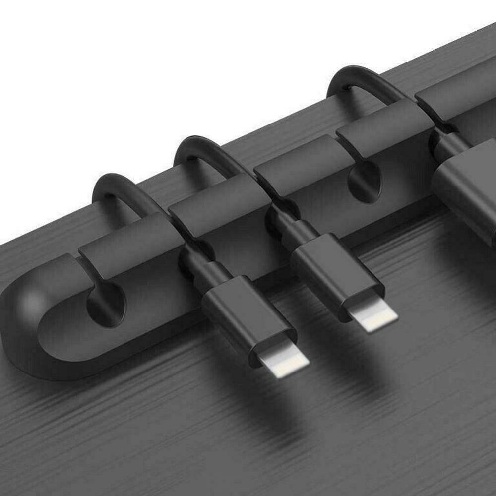 HOT Cable Drop clip desk tidy organiser wire cord lead USB CHARGER HOLDER DIY