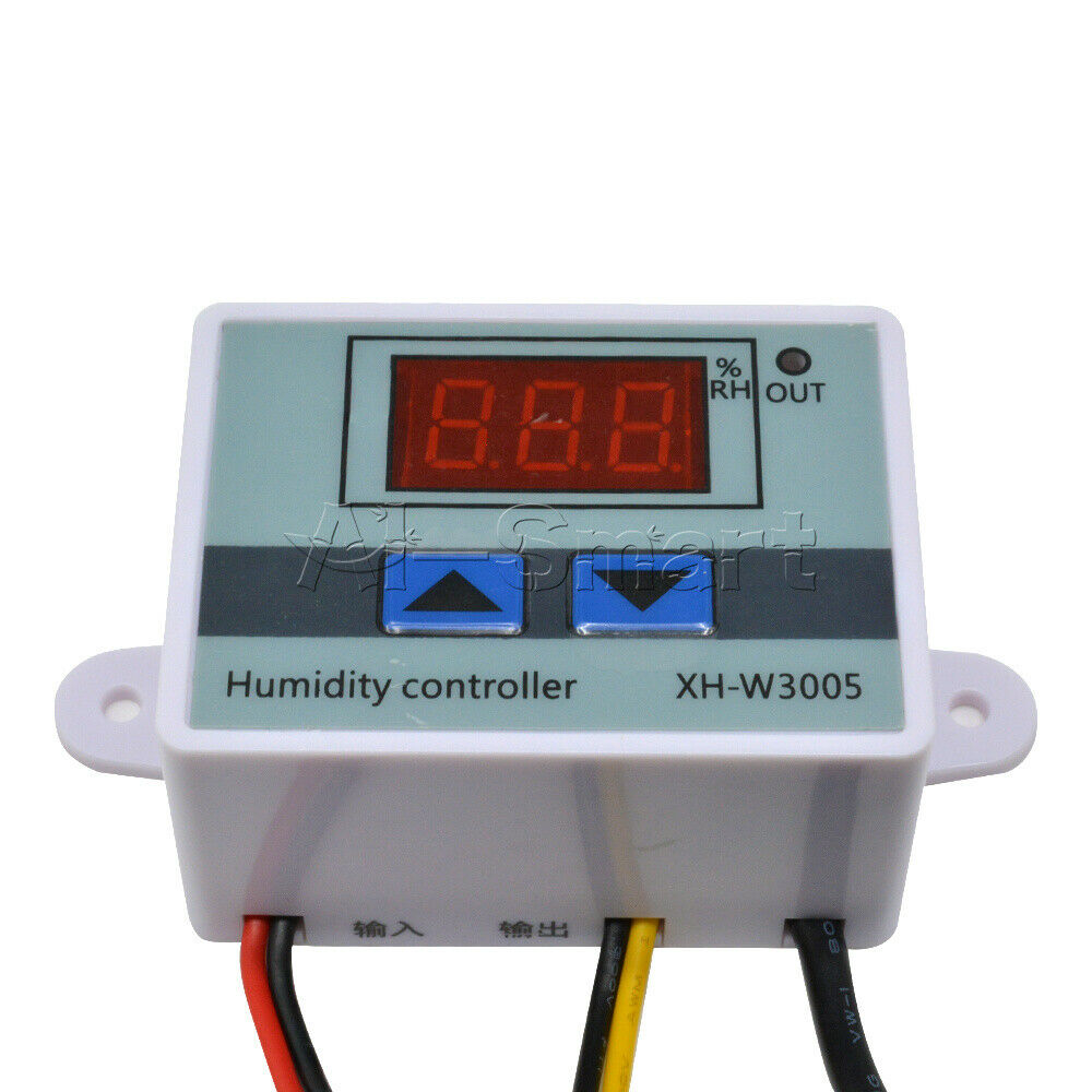 LED Digital Display Humidity Controller W3005 AC110-220V 1500W ABS