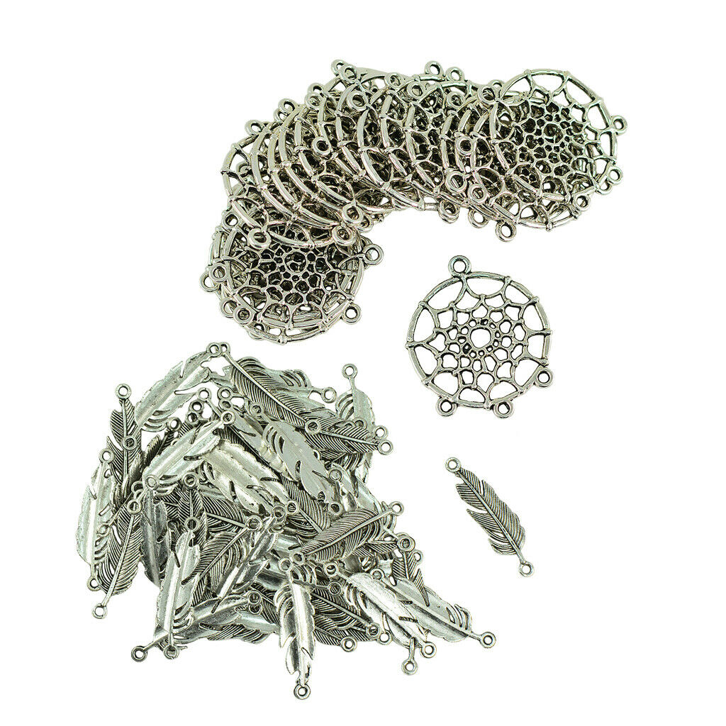 120pcs  And Dream Catcher Retro Charm Pendant DIY Jewelry Findings
